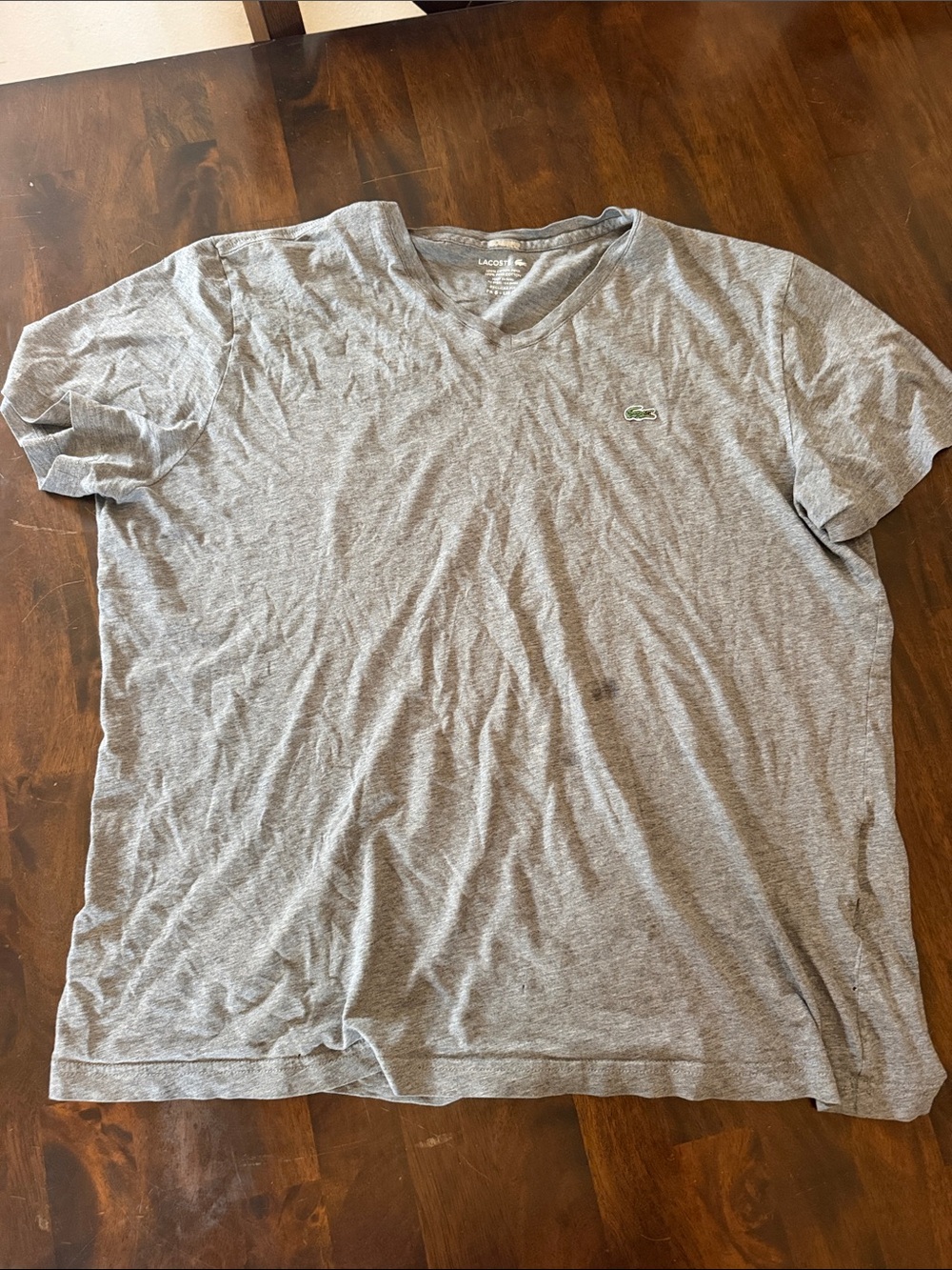 Lacoste Pima Cotton V Neck T Shirt